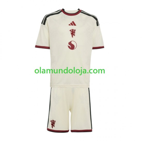 Camisola Manchester United Criança Equipamento Terceiro 2026-2027 Manga Curta
